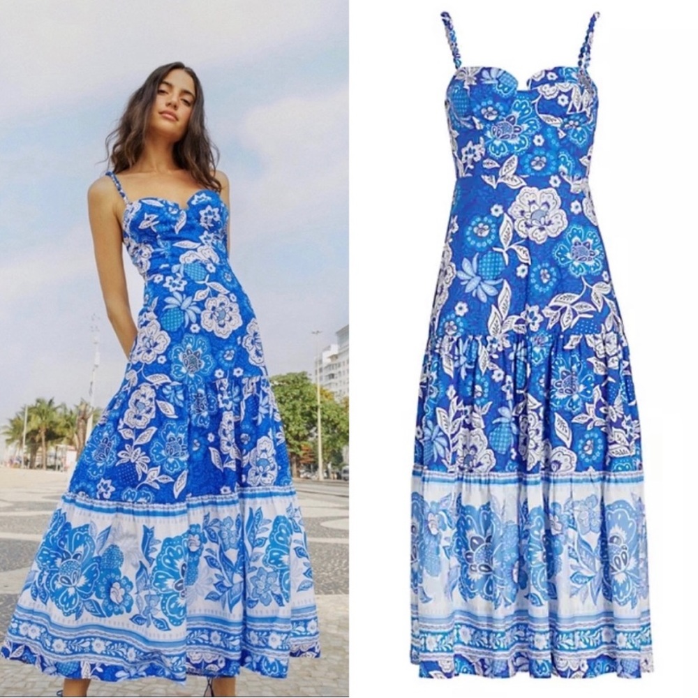 Farm Rio Bowl of Flowers dress with tags still on/never been worn. Size Small